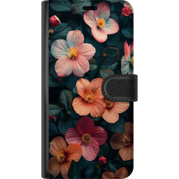 Samsung Galaxy A22 5G Tegnebogsetui Blomster