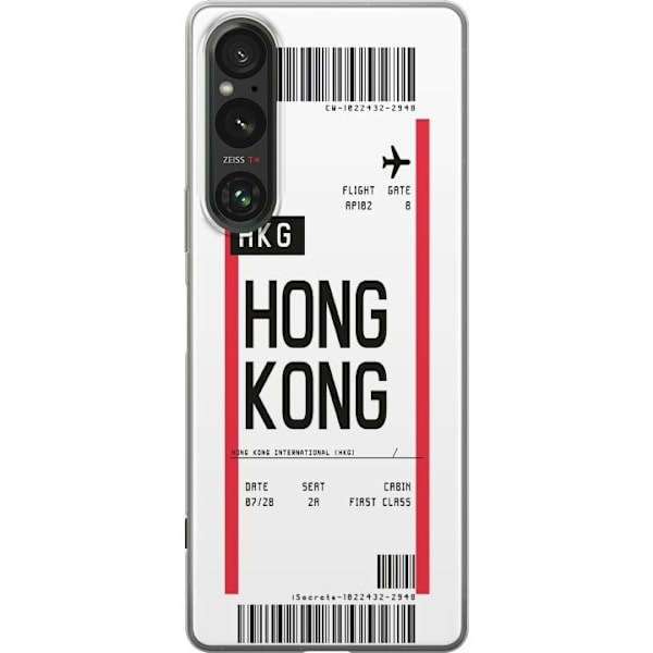 Sony Xperia 1 V Läpinäkyvä kuori Hongkong