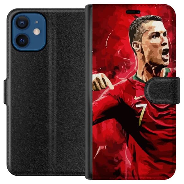 Kompatibel Tegnebogsetui til Apple iPhone 12 Ronaldo