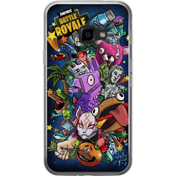 Samsung Galaxy Xcover 4 Läpinäkyvä kuori Fortnite