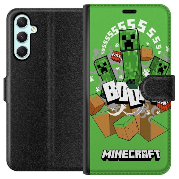 Samsung Galaxy A34 Plånboksfodral Minecraft Boom