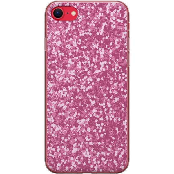 Apple iPhone 16e Gennemsigtig cover Rosa mønster