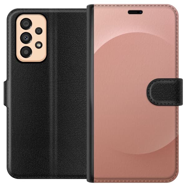 Kompatibelt Plånboksfodral till Samsung Galaxy A33 5G Rosa Prick
