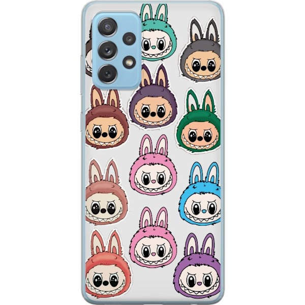 Samsung Galaxy A72 5G Gjennomsiktig deksel Labubu Macaron Mons