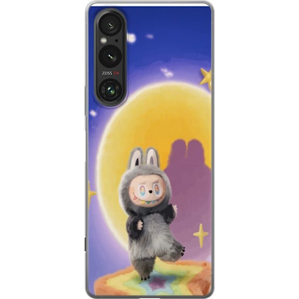 Sony Xperia 1 VI Läpinäkyvä kuori Labubu Neon Pop - Neonväri pop-taiteen hirviö