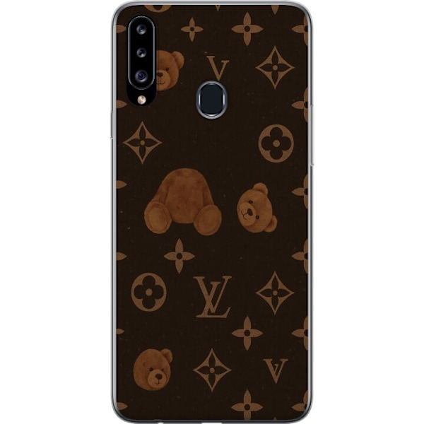 Samsung Galaxy A20s Läpinäkyvä kuori Plush Luxe
