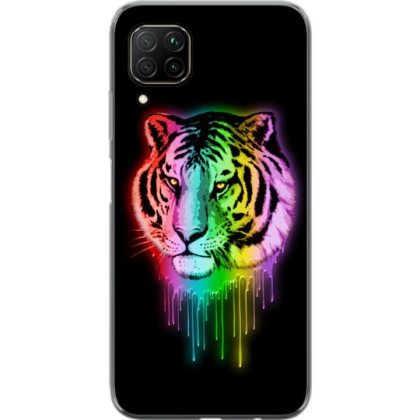Huawei P40 lite Gennemsigtig cover Neon Tigeren