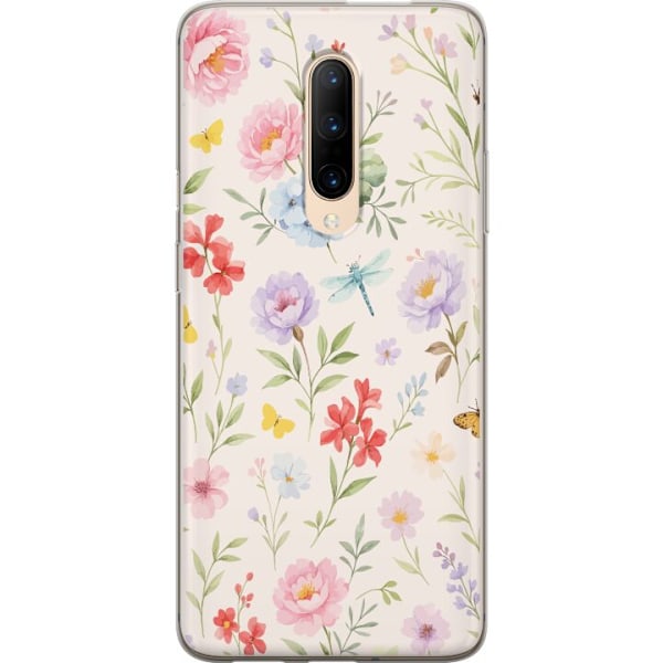 OnePlus 7 Pro Genomskinligt Skal Blommor