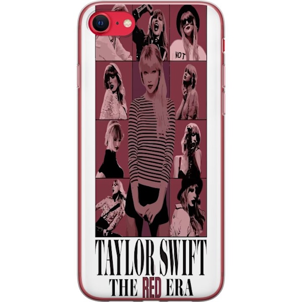 Apple iPhone 16e Läpinäkyvä kuori Taylor Swift Red