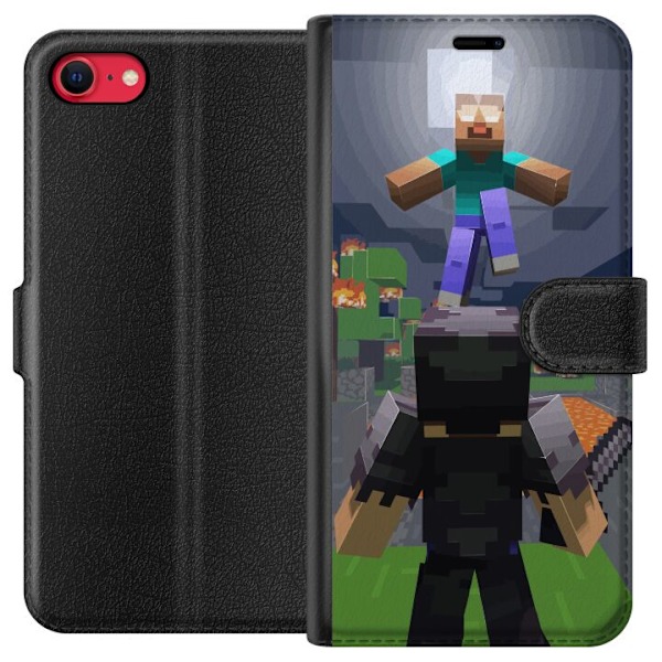 Apple iPhone SE (2020) Plånboksfodral Minecraft