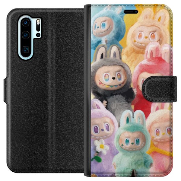 Huawei P30 Pro Tegnebogsetui Labubu Skitse Stil