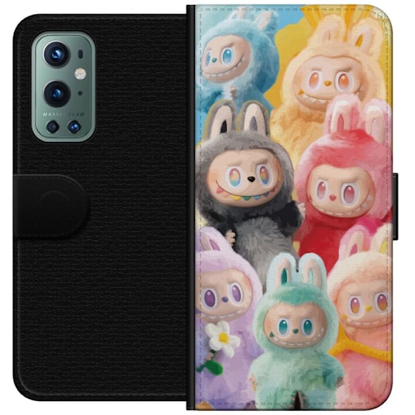 OnePlus 9 Pro Plånboksfodral Labubu Sketch Style – Handrita