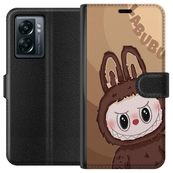 OnePlus Nord N300 Lompakkokotelo Labubu Pilvipieni - Valkoinen
