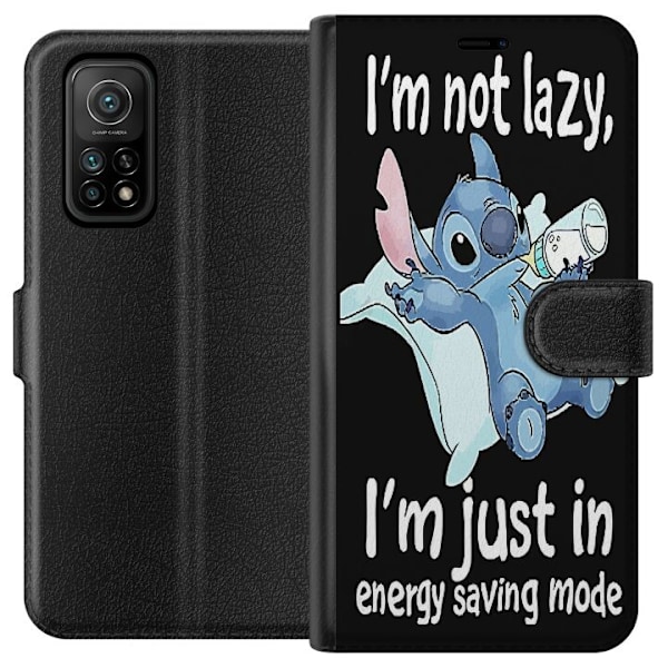 Xiaomi Mi 10T 5G Plånboksfodral Stitch Text