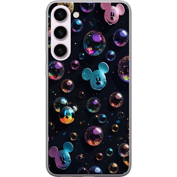 Samsung Galaxy S23+ Läpinäkyvä kuori  Mikki Hiiri Disney Kuplat Suunnittelu Hauska Motiivi Suosittu Disney-hahmo Piirrossarja Lasten Klassikko