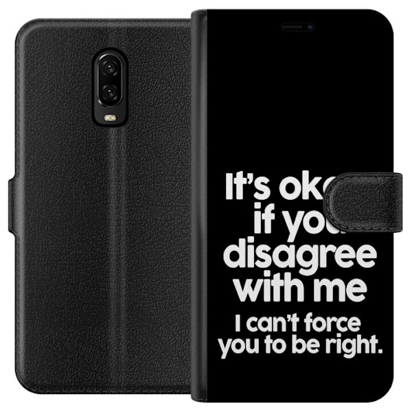 OnePlus 6T Lommeboketui Tekst