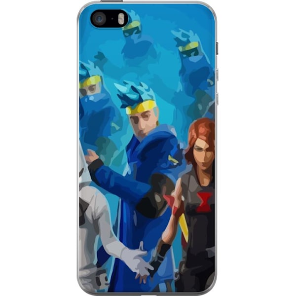 Apple iPhone SE (2016) Gennemsigtig cover Fortnite