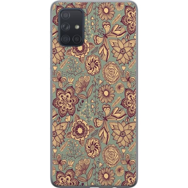 Kompatibelt Mobildeksel til Samsung Galaxy A71 Vintage Blomster