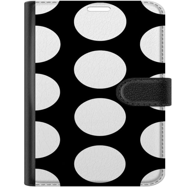 Kompatibel Tegnebogsetui til Apple iPhone Duo Mono-prikker sort