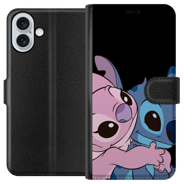 Apple iPhone 16 Plus Tegnebogsetui Lilo & Stitch