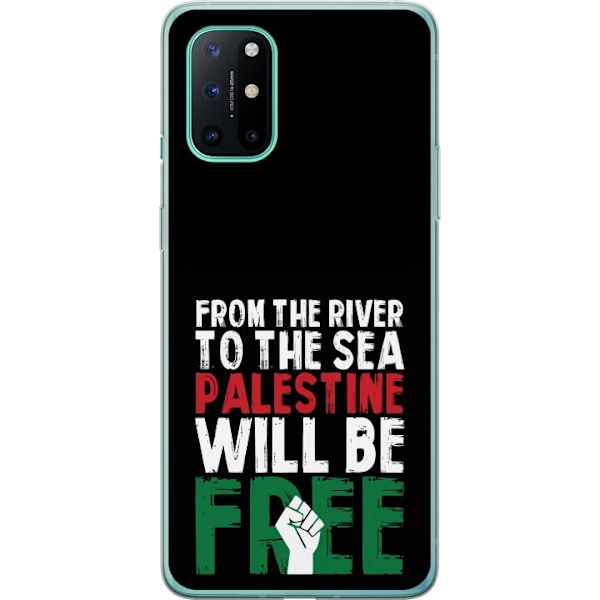 OnePlus 8T Läpinäkyvä kuori Vapauta Palestiina
