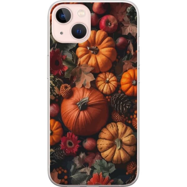 Kompatibel Mobilcover til Apple iPhone 13 Græskarhøst efterår plakat efterår halloween græskar æbler blomster efterårssæson rustik dekor design