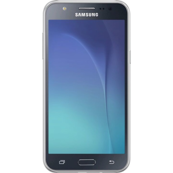Samsung Galaxy J5 Läpinäkyvä kuori Glitter Leopard