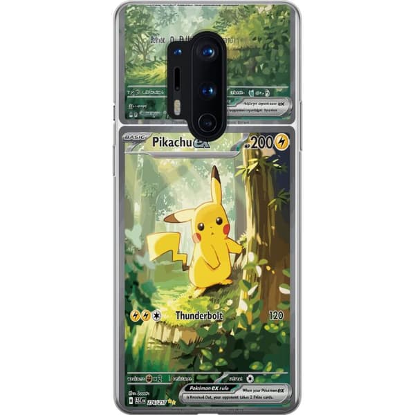 Kompatibelt Mobilskal till OnePlus 8 Pro Pikachu grön