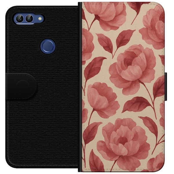 Huawei P smart Lompakkokotelo Ruusun Kukinta