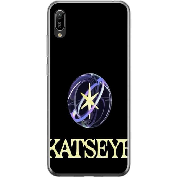 Kompatibel Mobilcover til Huawei Y6 Pro (2019) KATSEYE logotyp sort