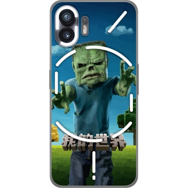 Nothing Phone (2) Läpinäkyvä kuori A Minecraft Movie