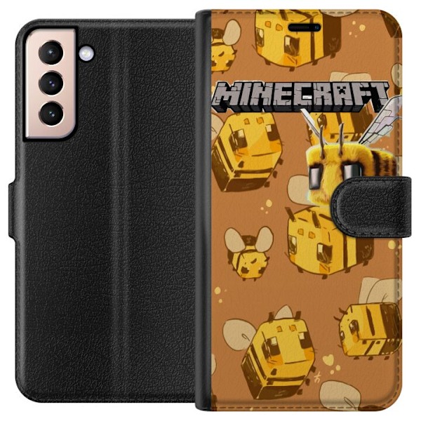 Samsung Galaxy S21 Lompakkokotelo Minecraft Bi