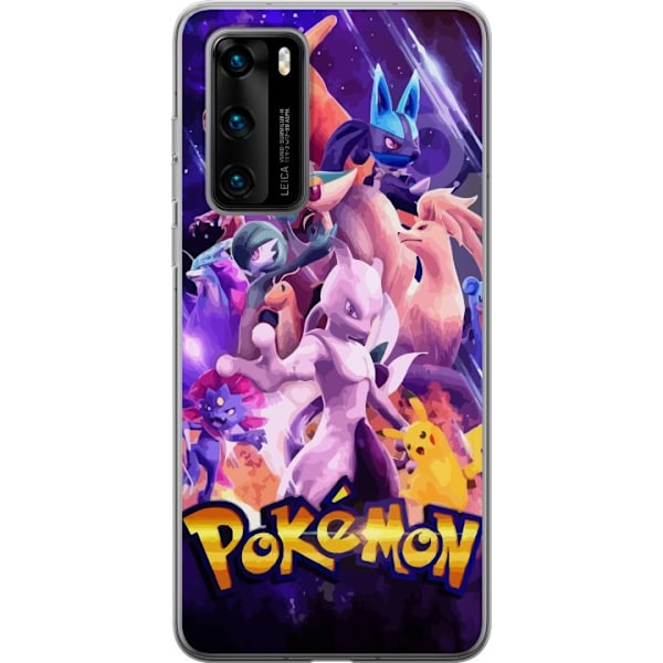 Huawei P40 Genomskinligt Skal Pokemon