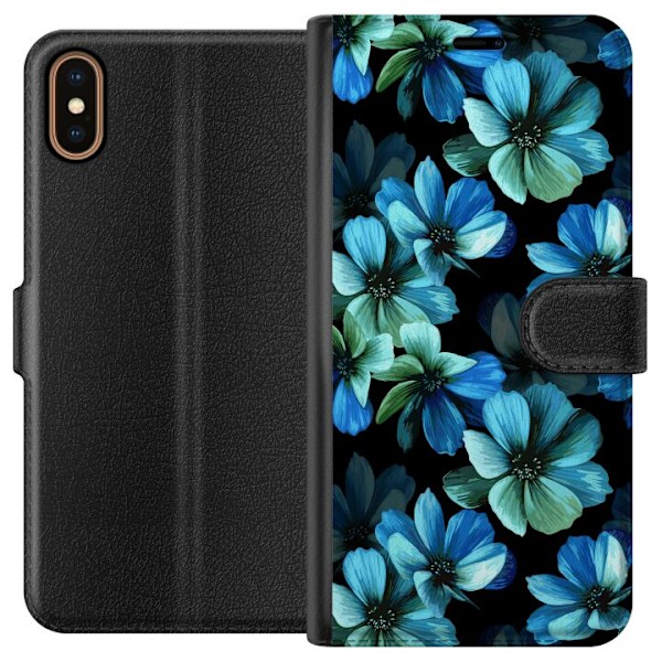 Apple iPhone XS Plånboksfodral Midnight Garden
