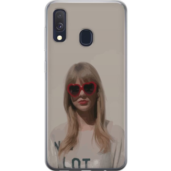 Samsung Galaxy A40 Läpinäkyvä kuori Taylor Swift