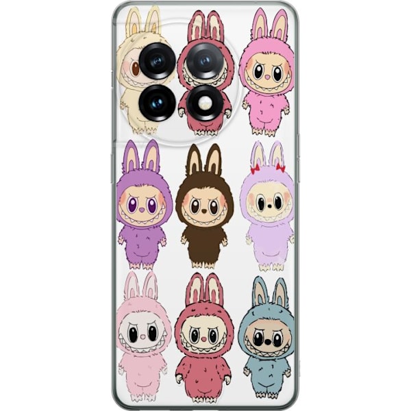 OnePlus 11 Gjennomsiktig deksel Labubu Pink Monster - Popkunst