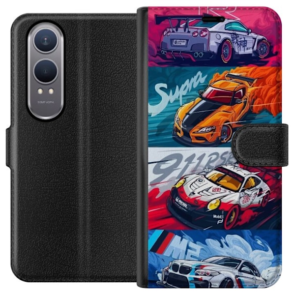 OnePlus Nord CE4 Lite Lompakkokotelo Nopeat Autot - Piirretty