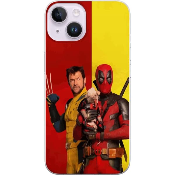 Kompatibelt Mobildeksel til Apple iPhone 14 Deadpool & Wolverine