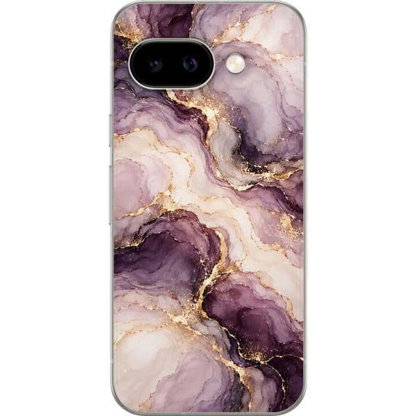 Kompatibel Mobilcover til Google Pixel 10a Blommemarmor lilla