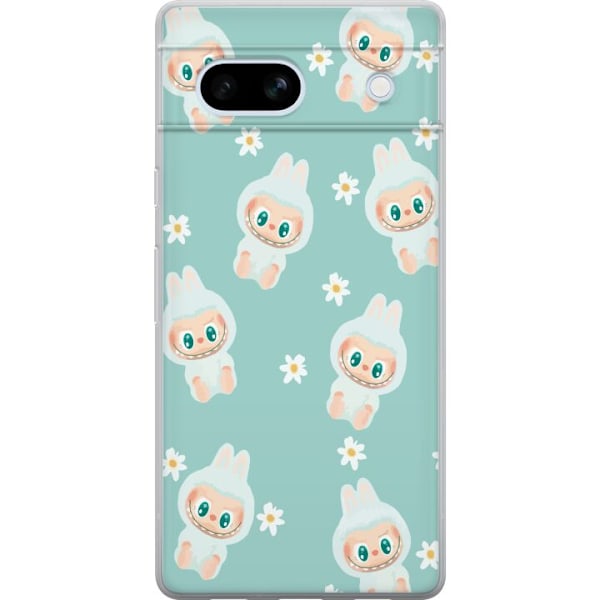 Google Pixel 7a Läpinäkyvä kuori Labubu Candy Vibes