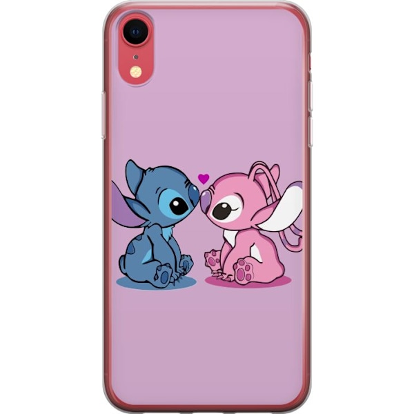 Apple iPhone XR Läpinäkyvä kuori Stitch-Rakkaus