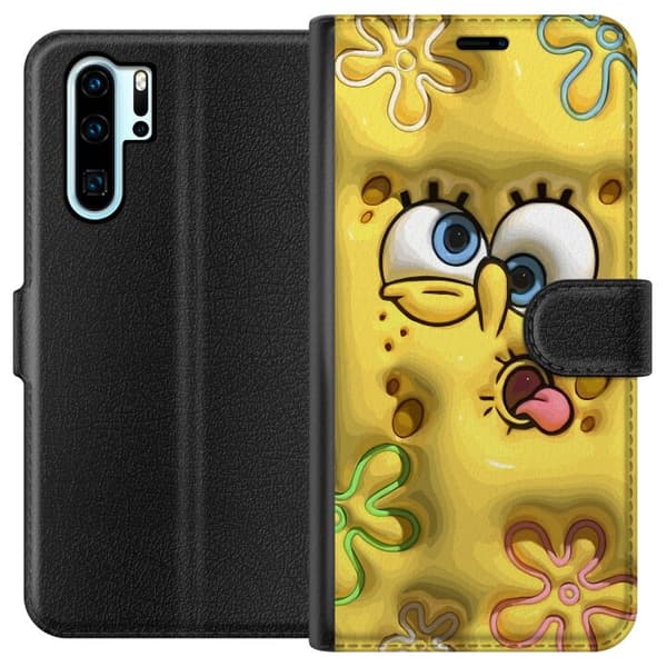 Kompatibelt Lommeboketui til Huawei P30 Pro SvampeBob