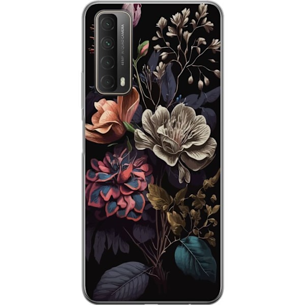 Huawei P smart 2021 Genomskinligt Skal Blommor