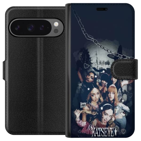 Kompatibel Tegnebogsetui til Google Pixel 9 Pro XL KATSEYE sort
