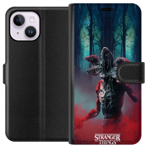 Kompatibel Tegnebogsetui til Apple iPhone 14 Plus Stranger Things Netflix 80'ernes mystik gyser