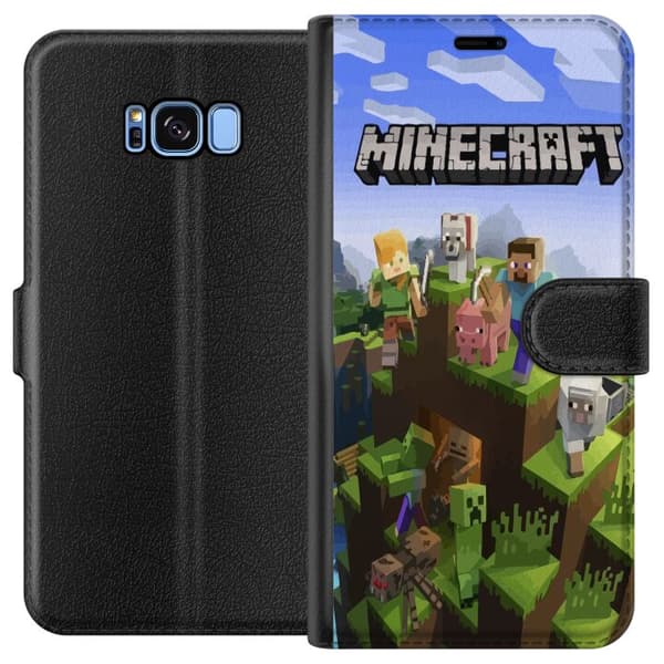 Kompatibelt Plånboksfodral till Samsung Galaxy S8 Minecraft
