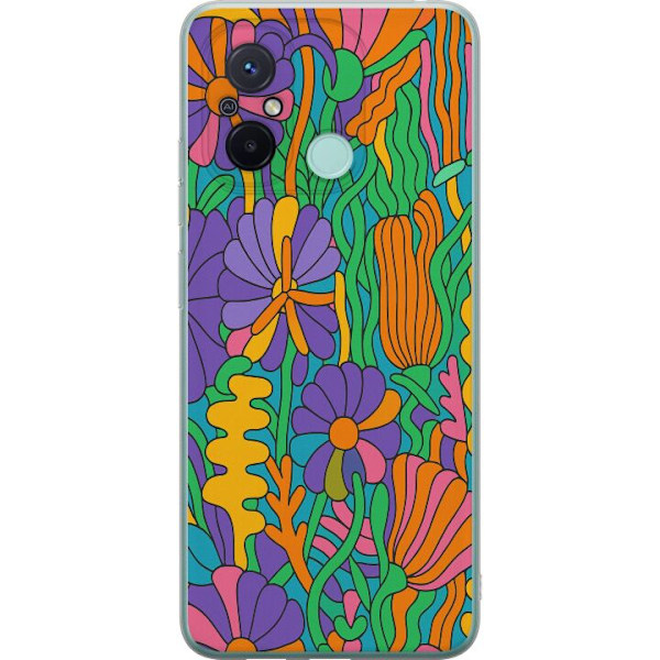 Xiaomi Redmi 12C Gennemsigtig cover Farveeksplosion