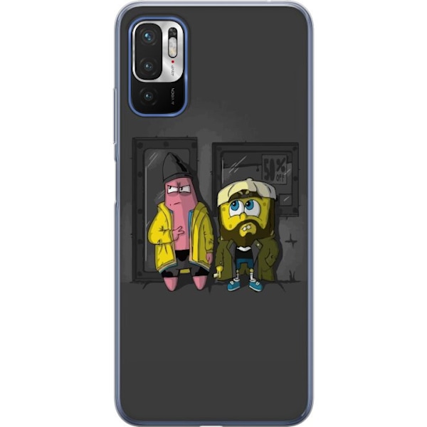 Xiaomi Redmi Note 10 5G Genomskinligt Skal Spongebob