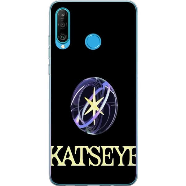Kompatibelt Mobilskal till Huawei P30 lite KATSEYE logotyp svart