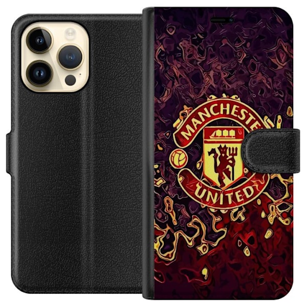 Apple iPhone 14 Pro Max Plånboksfodral Manchester United